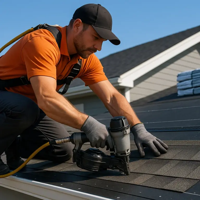 Asphalt shingle installation