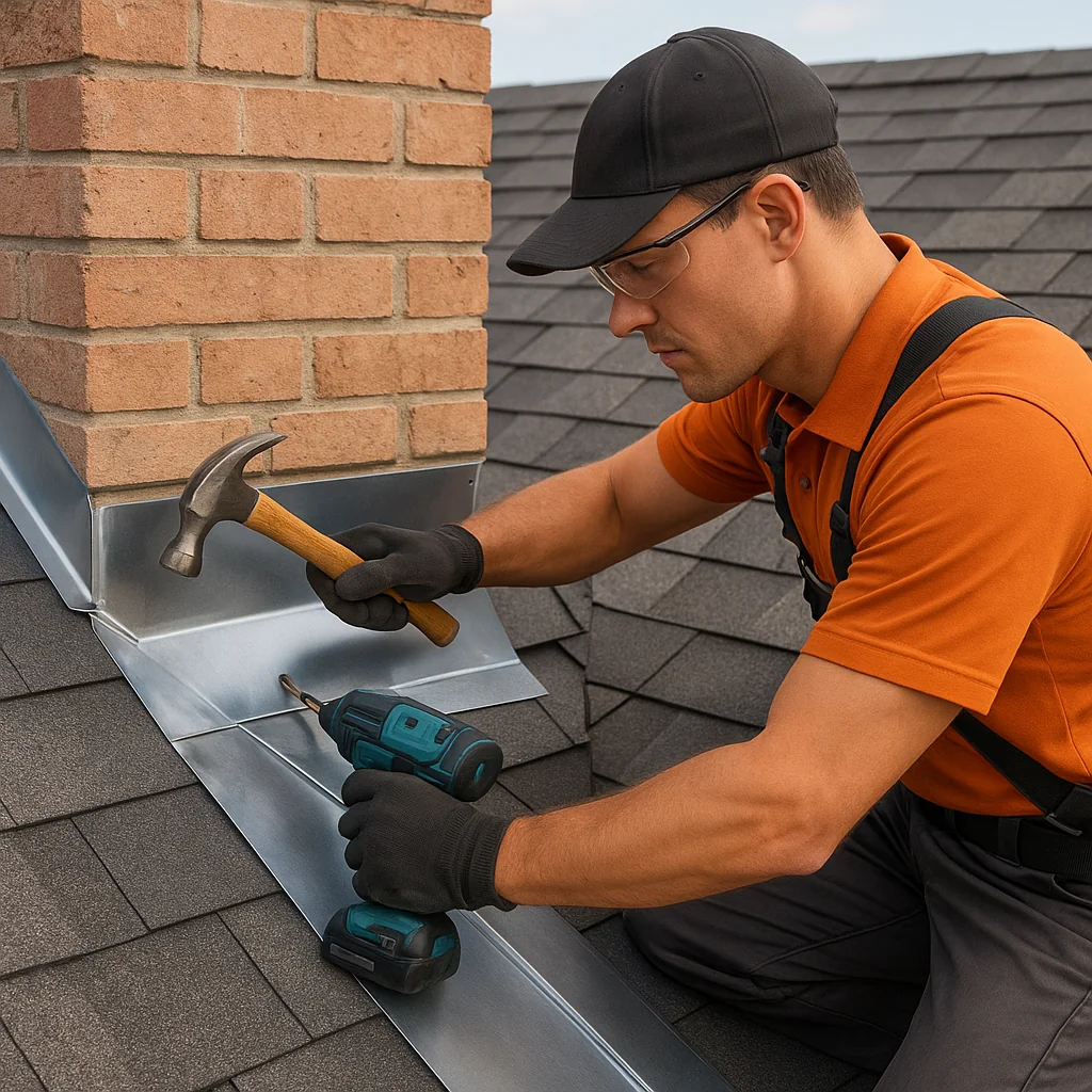 Atlanta Roofing flashing repair (chimney, wall, valley) services - Marietta