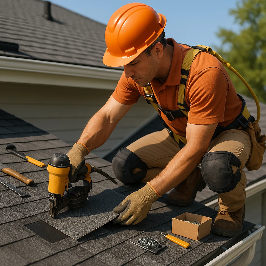 Atlanta Roofing missing shingle replacement services - Marietta