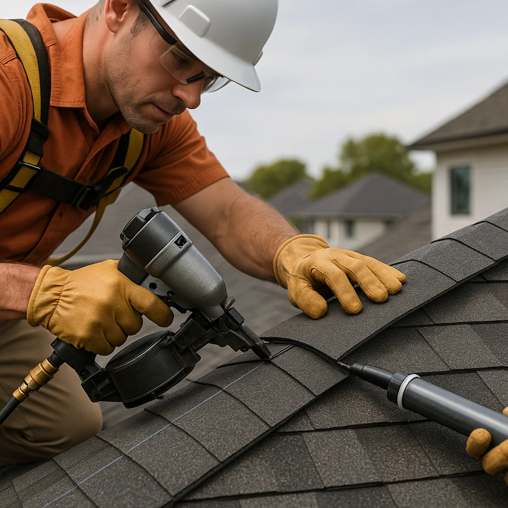 Atlanta Roofing ridge cap repair services - Marietta