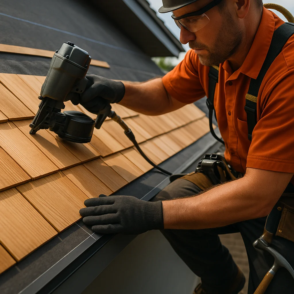 Atlanta Roofing wood shingle installation services - Marietta